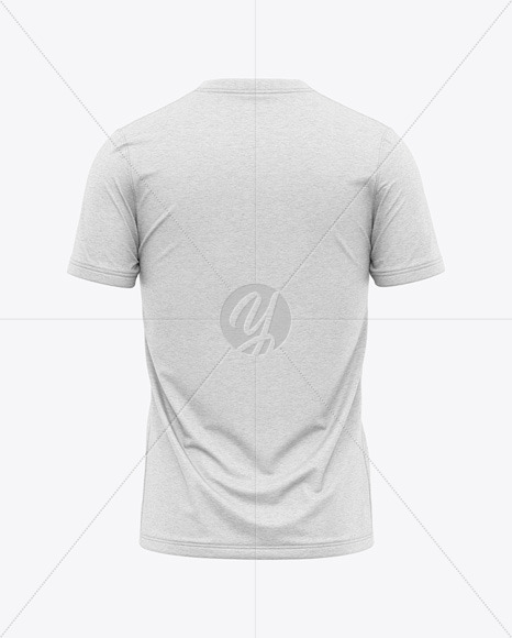 Download Men S Heather Crew Neck T Shirt Mockup Back View In Apparel Mockups On Yellow Images Object Mockups