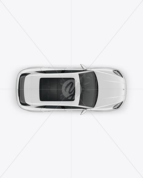 Download Luxury Crossover Mockup Top View In Vehicle Mockups On Yellow Images Object Mockups PSD Mockup Templates