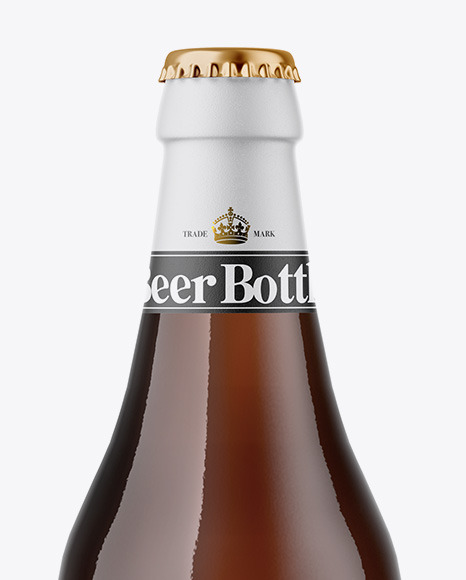 Download Amber Beer Bottle Mockup Yellow Author PSD Mockup Templates