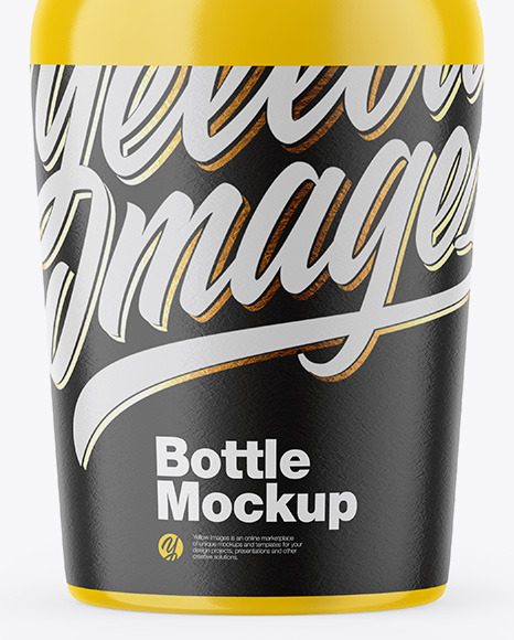 Glossy Plastic Bottle Mockup PSD #5
