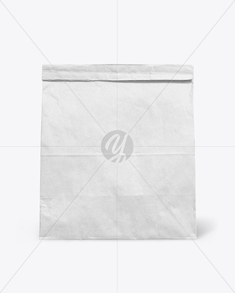 Kraft Paper Food Bag Mockup In Bag Sack Mockups On Yellow Images Object Mockups