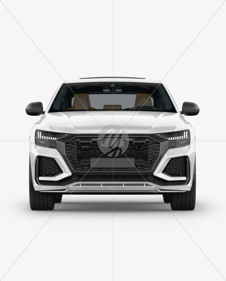 Download Coupe Crossover Suv Mockup Front View In Vehicle Mockups On Yellow Images Object Mockups PSD Mockup Templates