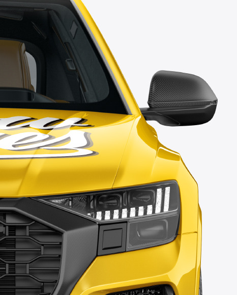 Download Coupe Crossover Suv Mockup Front View In Vehicle Mockups On Yellow Images Object Mockups Yellowimages Mockups