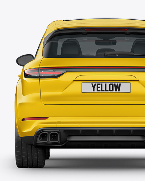 Luxury Crossover Mockup - Back View