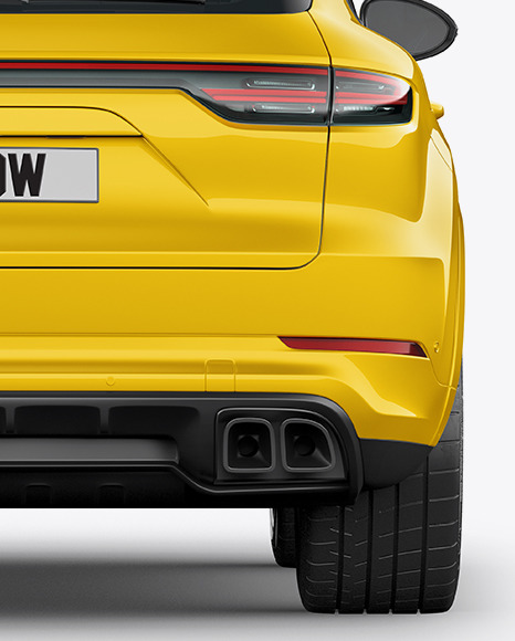 Luxury Crossover Mockup   Back View PSD #1