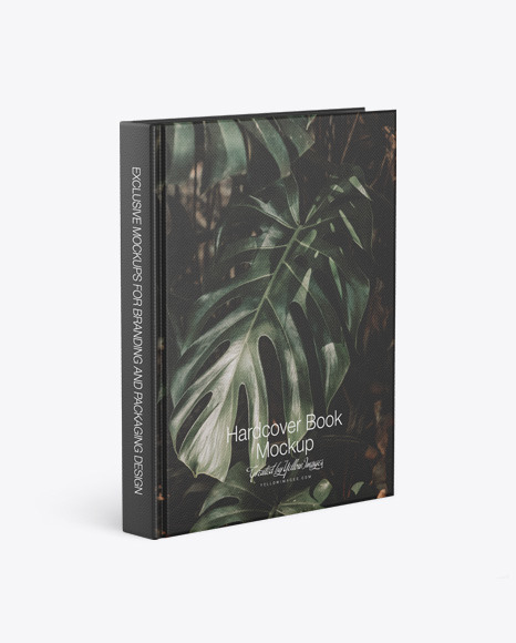 Hardcover Book w  Fabric Cover Mockup PSD #2