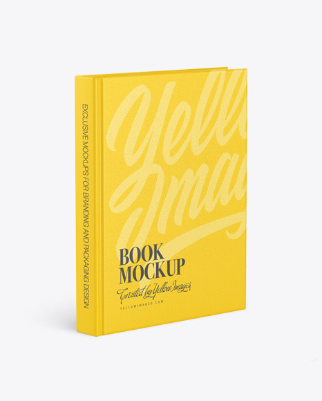 Hardcover Book w  Fabric Cover Mockup PSD #3