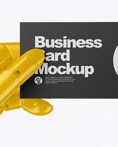 Download Wooden Hand With Business Card Mockup In Stationery Mockups On Yellow Images Object Mockups Yellowimages Mockups