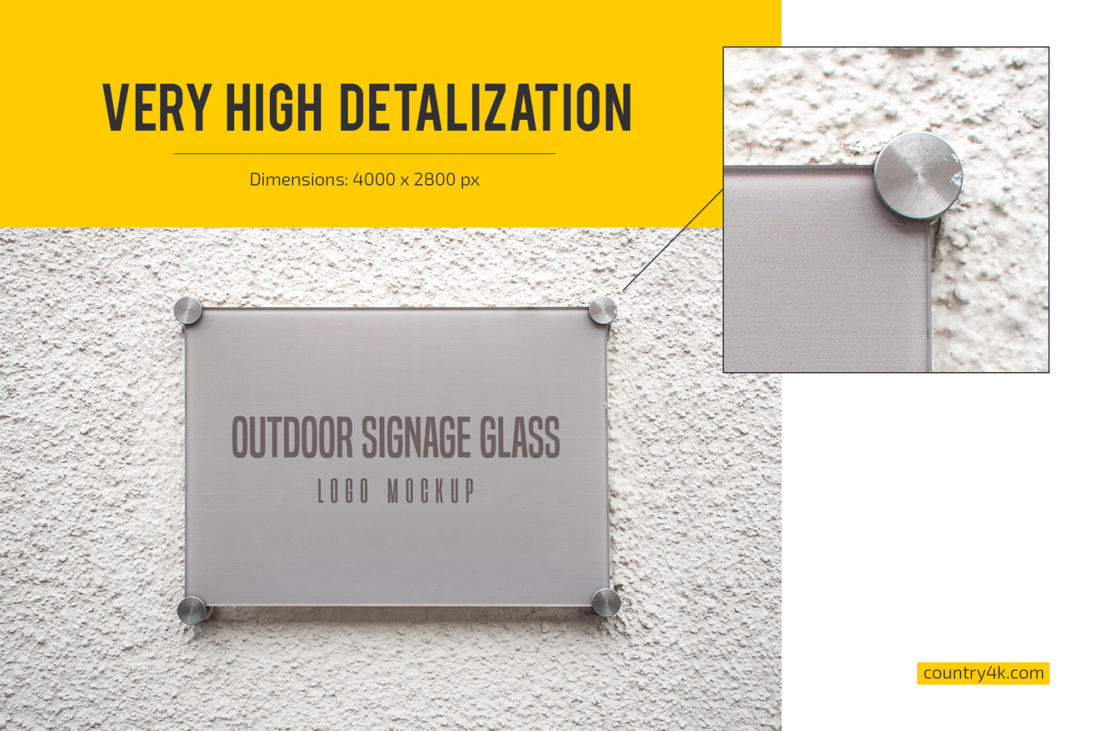 Download Wall Mockup Outdoor Yellowimages