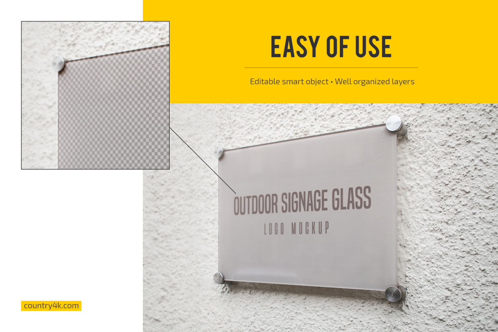 Download Glass Signage Mockup Yellowimages