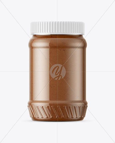 Download Powdered Choco Peanut Spread Jar Mockup In Jar Mockups On Yellow Images Object Mockups PSD Mockup Templates