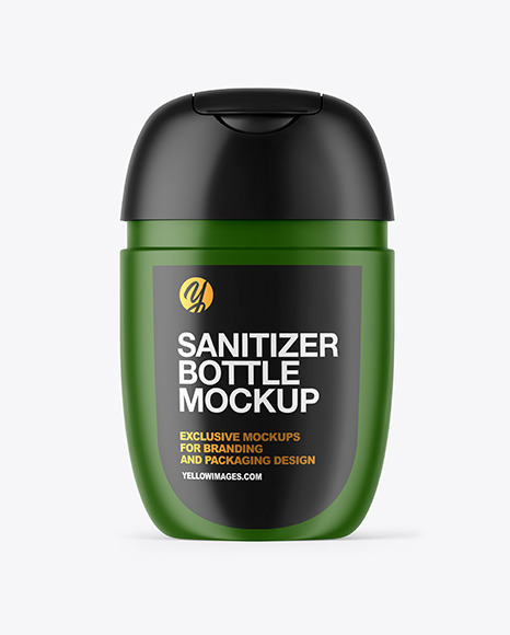 Download Matte Sanitizer Bottle Mockup Yellow Author Yellowimages Mockups