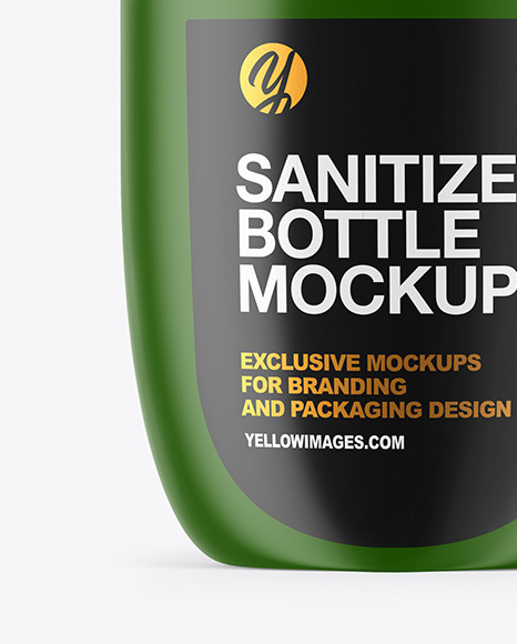 Download Matte Sanitizer Bottle Mockup Yellow Author PSD Mockup Templates