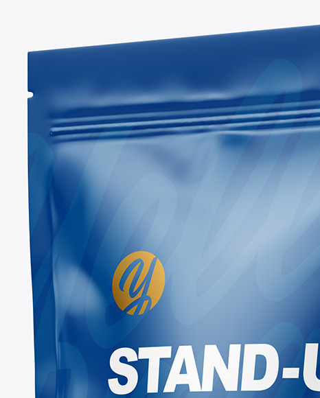 Glossy Stand up Pouch Mockup PSD #2