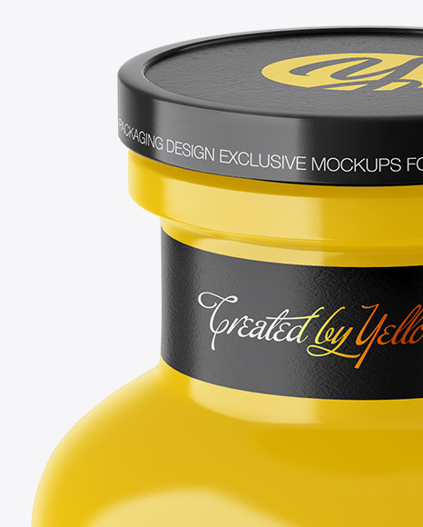 Download Glossy Plastic Bottle Mockup in Bottle Mockups on Yellow ... Yellowimages Mockups