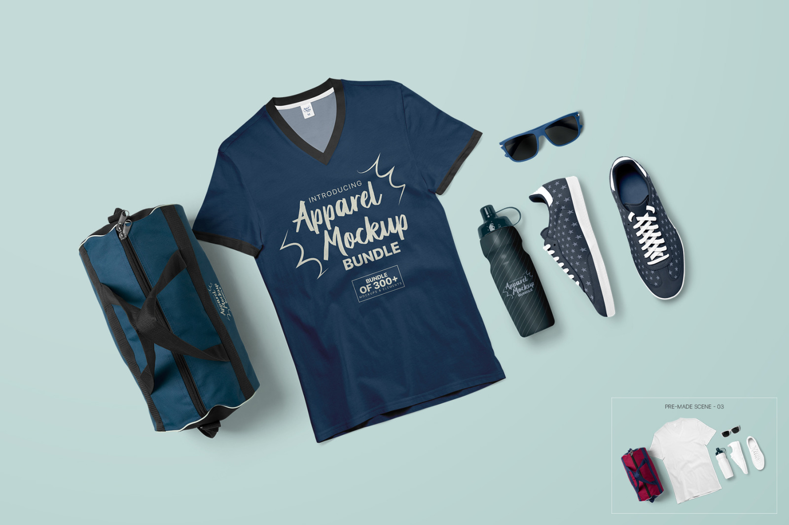 Download Premium Apparel Mockups Bundle In Apparel Mockups On Yellow Images Creative Store