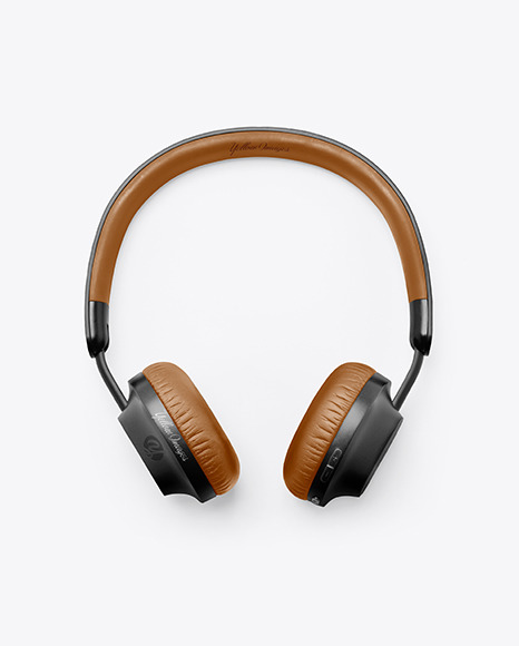 Download Headphones Mockup in Device Mockups on Yellow Images Object Mockups