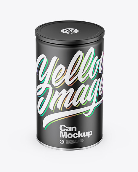 Matte Can Mockup PSD #2