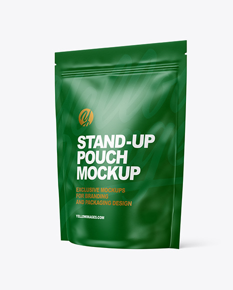 Download Paper Stand Up Pouch Mockup In Pouch Mockups On Yellow Images Object Mockups