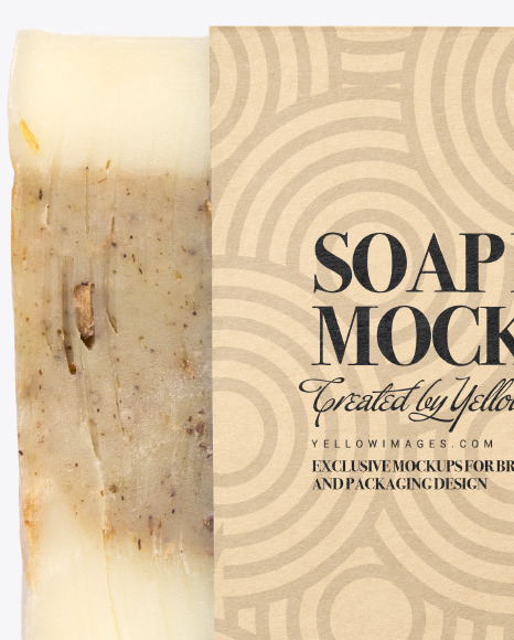 Download Soap Bar Mockup In Packaging Mockups On Yellow Images Object Mockups PSD Mockup Templates