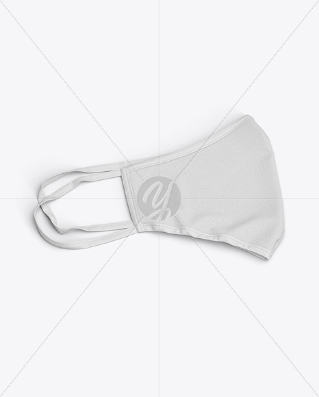 Folded Face Mask Mockup In Apparel Mockups On Yellow Images Object Mockups