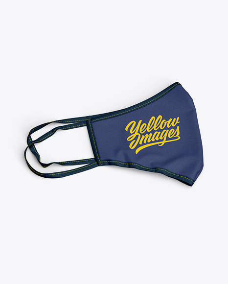 Download Folded Face Mask Mockup In Apparel Mockups On Yellow Images Object Mockups