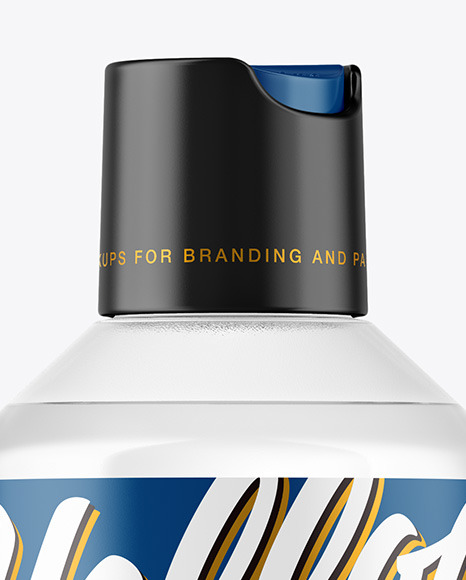 Clear Plastic Bottle Mockup PSD #2