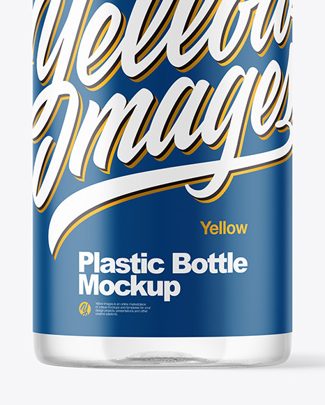 Clear Plastic Bottle Mockup PSD #1