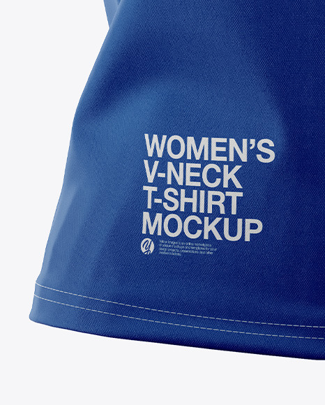 Women S V Neck T Shirt Mockup Front View In Apparel Mockups On Yellow Images Object Mockups