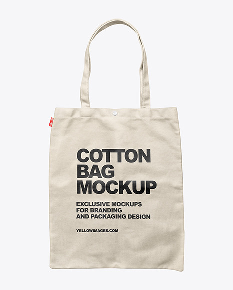 Download Cotton Bag Mockup in Apparel Mockups on Yellow Images ...