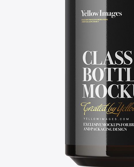 Download Amber Glass Bottle Mockup In Bottle Mockups On Yellow Images Object Mockups PSD Mockup Templates