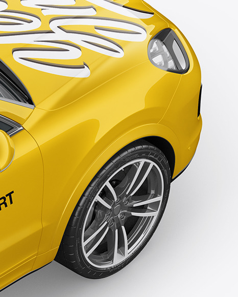 Download Free Luxury Crossover Mockup Top Back Halfside View In Vehicle PSD Mockups