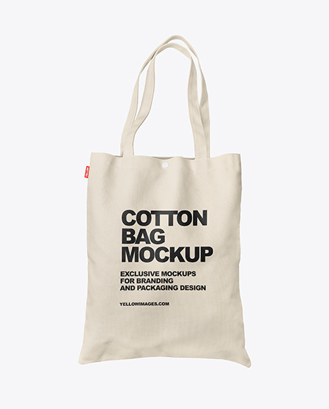 Download Cotton Bag Mockup in Apparel Mockups on Yellow Images ...