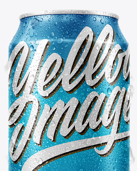 Download Can With Ice Mockup In Can Mockups On Yellow Images Object Mockups Yellowimages Mockups