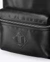Download Leather Backpack Mockup Half Side View In Apparel Mockups On Yellow Images Object Mockups