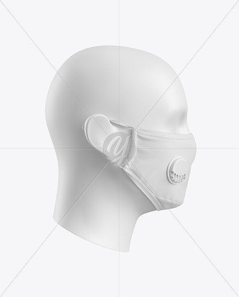 Download Face Mask Mockup in Apparel Mockups on Yellow Images ...