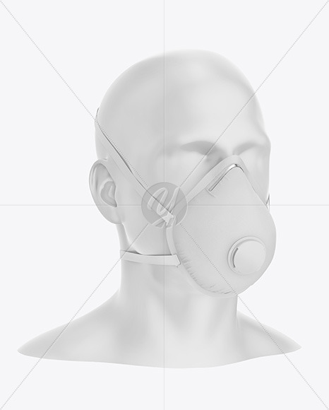 Download Respirator Mockup In Apparel Mockups On Yellow Images Object Mockups PSD Mockup Templates