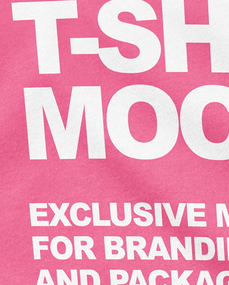 T Shirt with Round Neck Mockup PSD #1