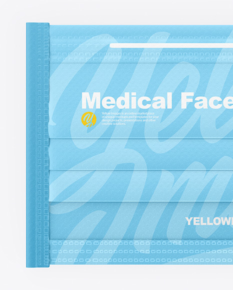 Download Medical Face Mask Mockup In Apparel Mockups On Yellow Images Object Mockups PSD Mockup Templates