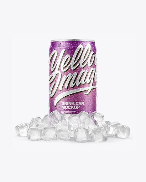 Can with Ice Mockup - Free Download Images High Quality PNG, JPG