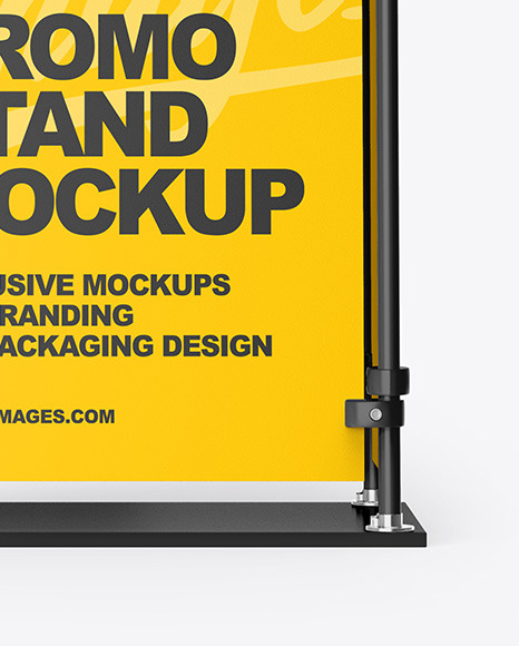 Download Download X Stand Mockup Free PSD - Promo Stand Mockup In Indoor Advertising Mockups On Yellow ...