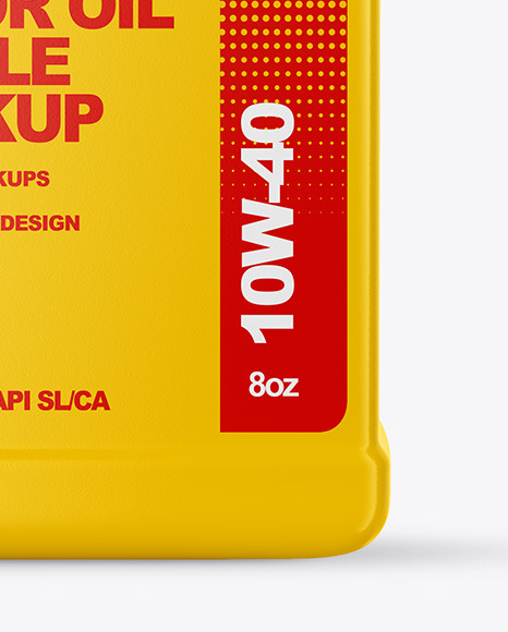 Motor Oil Bottle Mockup PSD #6