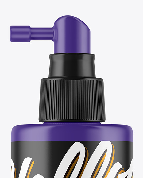 Matte Spray Bottle Mockup PSD #2