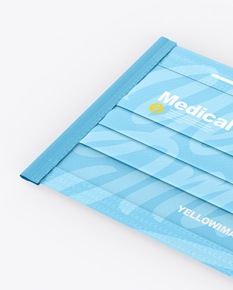 Download Medical Face Mask Mockup In Apparel Mockups On Yellow Images Object Mockups