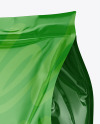 Glossy Food Bag Mockup