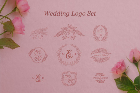 9 Wedding Logo Templates