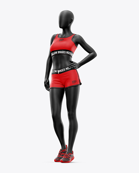 Women S Fitness Kit Mockup In Apparel Mockups On Yellow Images Object Mockups