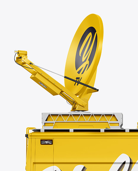 TV Van Mockup   Side View PSD #6