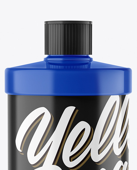 Glossy Plastic Bottle Mockup PSD #2