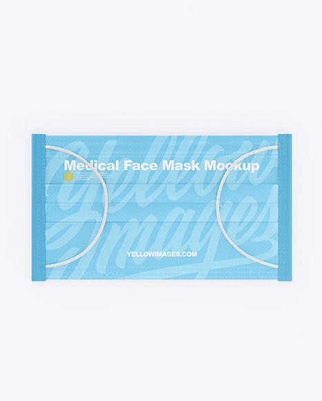 Download Medical Face Mask Mockup In Apparel Mockups On Yellow Images Object Mockups PSD Mockup Templates